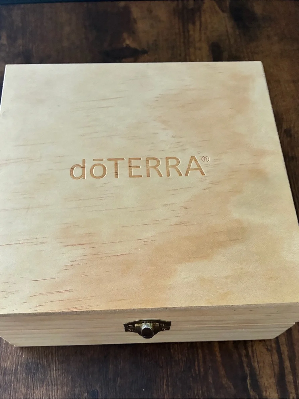 dōTERRA Wooden Storage Box in Light Natural Finish